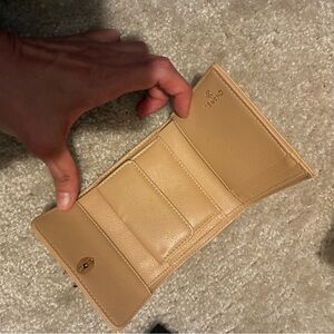 CHANEL Beige Caviar Quilted Small Wallet – Brand New with Tags
